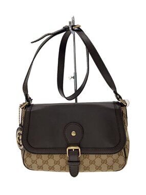 Gucci Shoulder Bag Sukey GG Canvas Brown